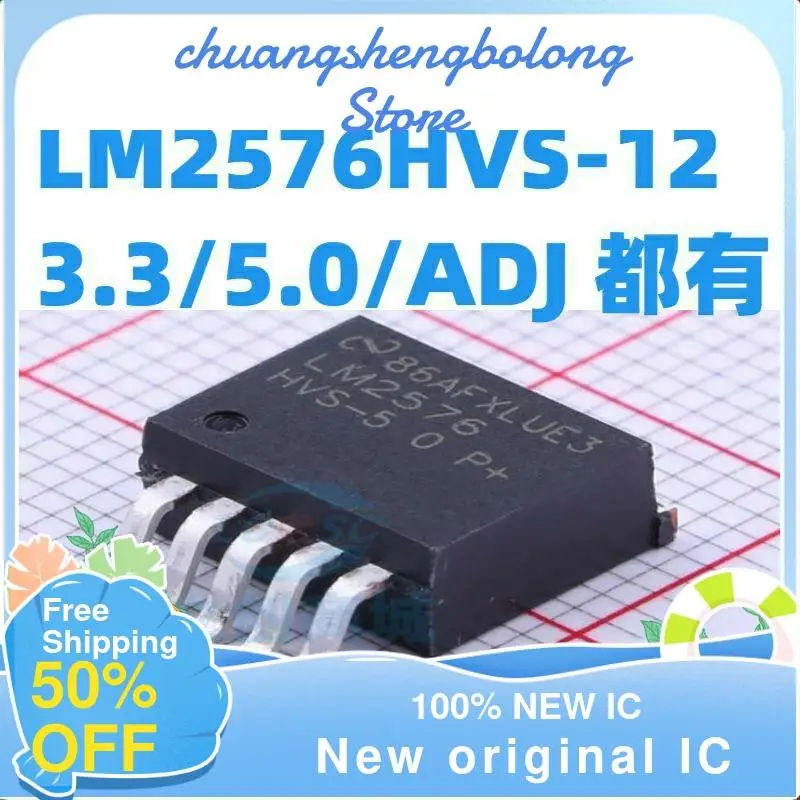 

10PCS LM2576HVS-12/3.3/5.0/ADJ LM2576HVSX-12/3.3/5.0/ADJ New original IC