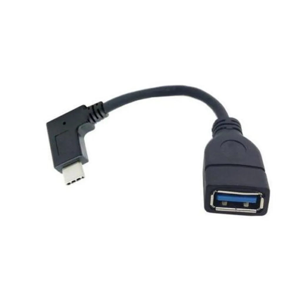 Кабель для передачи данных OTG 90 градусов под прямым углом USB 3 1 Type C штырь-гнездо
