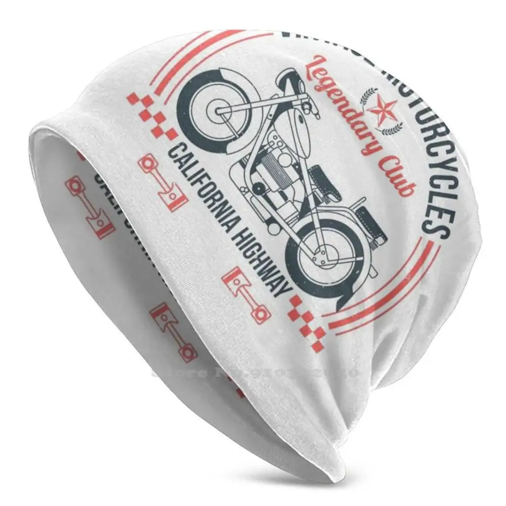 

Vintage Motorcycles Legendary Club Highway Road Riders American Funny 21 Unisex Cap Windproof Thin Hats For Men Women Child