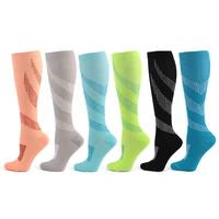 dropship unisex compression stockings menwomen sports socks cycling football basketball prevent varicose veins nurse sock nylon