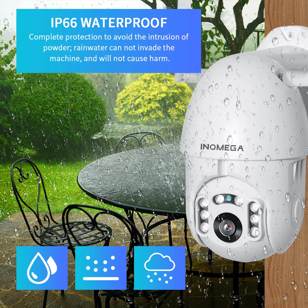 

INQMEAG TUYA Security Protection 5G PTZ Camera 4MP HD Wireless Security Camera Waterproof Network Video Surveillance CCTV