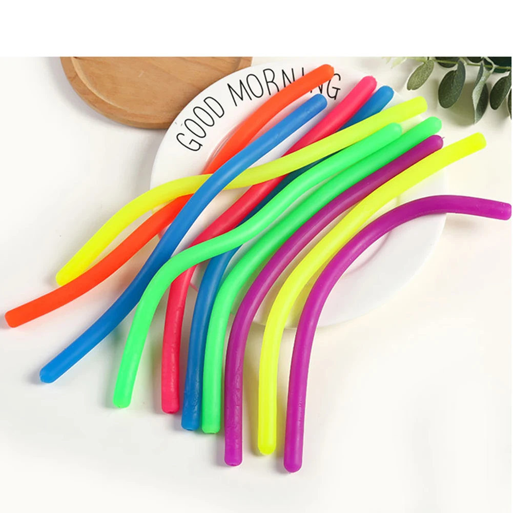 

Kids Adult Antistress Toys Soft Rubber Noodle Elastic Rope Toys Stretch String Decompression Toy Relief Stress Toy for Children