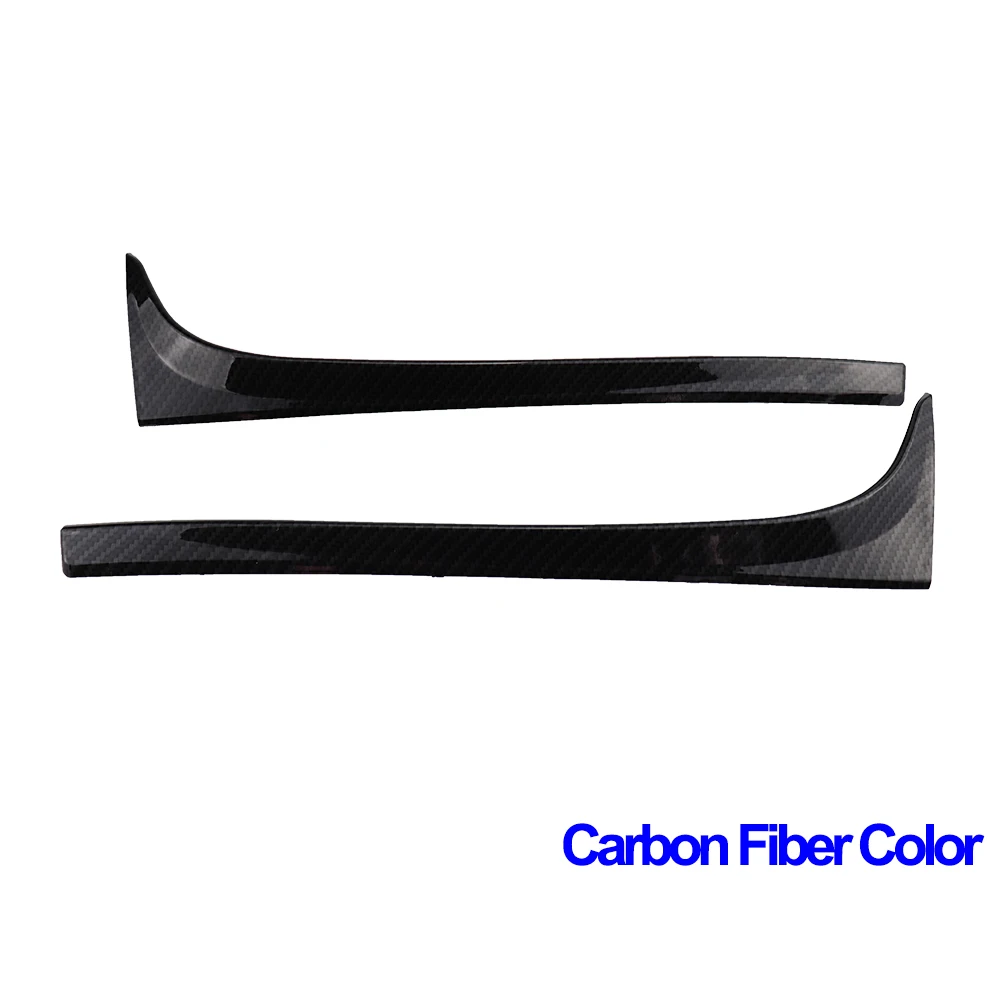 Carbon Fiber Color 2 шт./компл. Универсальный Защита от солнца на заднее стекло авто боковые спойлер крыло накладка Стикеры подходит для VW Golf MK7 MK7.5 R GTE GTD авто аксессуары - Цвет: Carbon Fiber Color