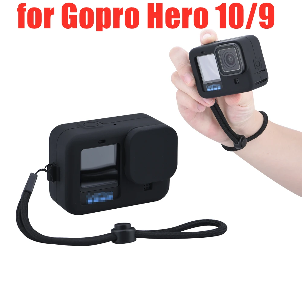 

Силиконовый чехол для Gopro Hero 10/9, силиконовый защитный чехол с полным покрытием для камеры Go pro 10/9, аксессуары