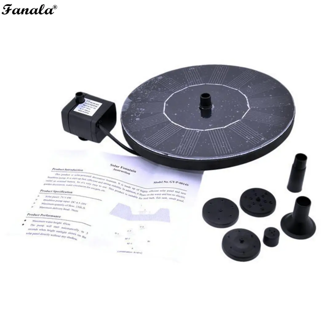 ЕС в наличии фонтан садовый полив солнечная панель солнечной батареи мощность