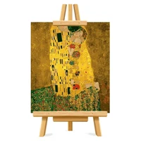 golden kiss picture diy painting by numbers colouring zero basis handpainted oil painting unique gift home decor