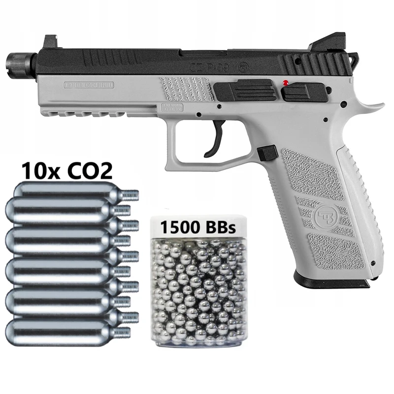 

Gun, air gun, pistol, BB gun, carbon dioxide Gun + bullet converter + carbon dioxide tank + 5 No. 2 bullets, metal wall plate