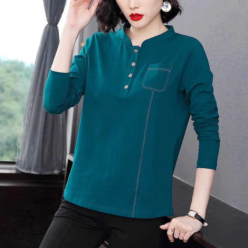 

Женская Повседневная футболка весна-осень 2021