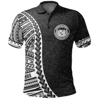 hawaii polo shirt polynesian patterns and map 3d printed polo shirt men women short sleeve summer t shirt