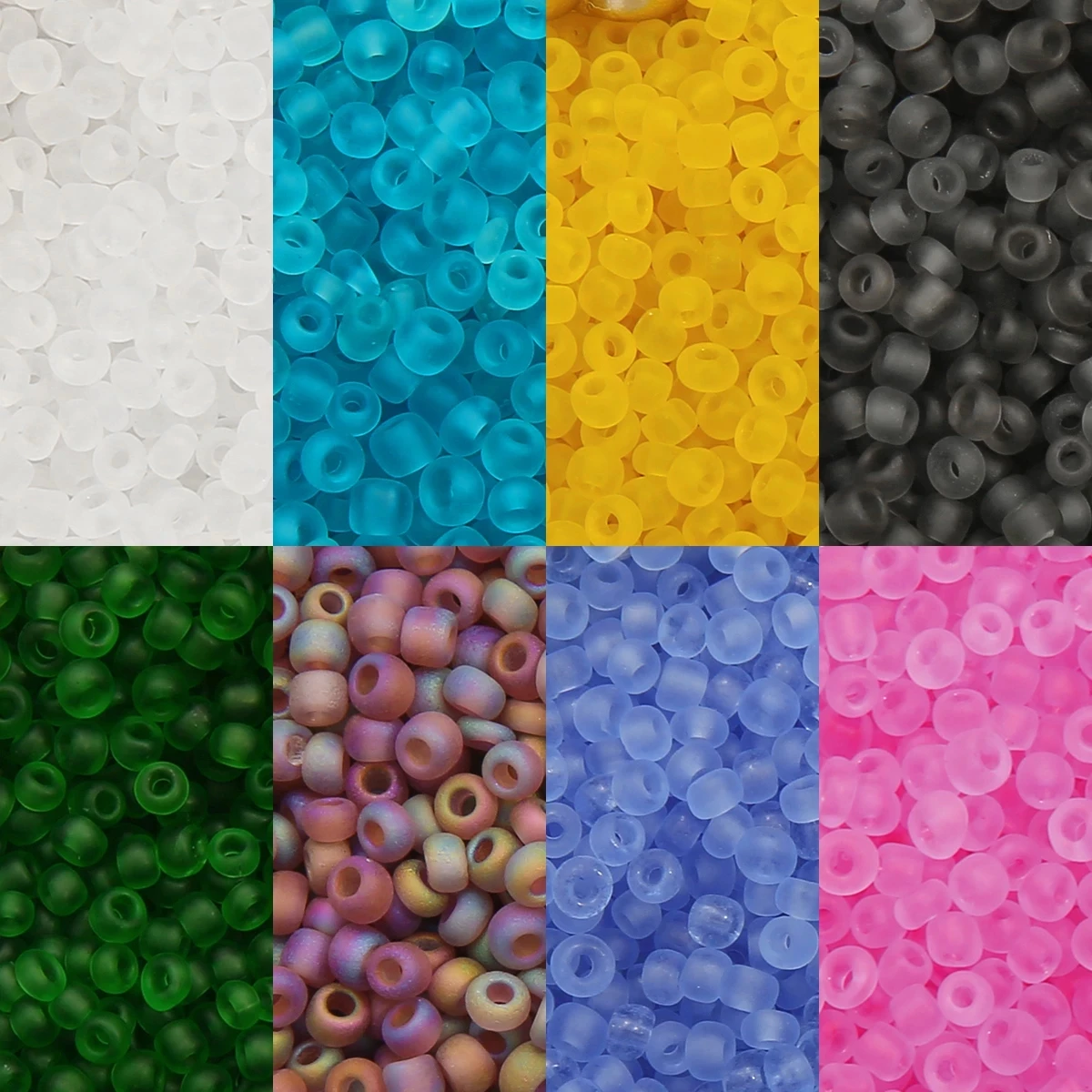 

150-1000Pcs/lot 2 3 4mm Frosted Matte Color Czech Seed Beads Loose Spacer Glass Beads For DIY Necklace Earring Bracelets