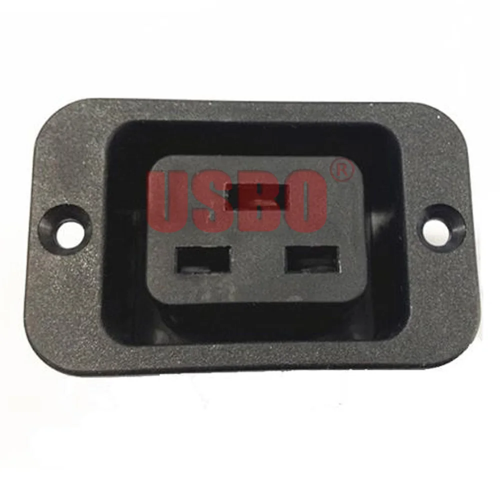 Черная медная стандартная розетка 16 А 250 В с встроенным выходным интерфейсом