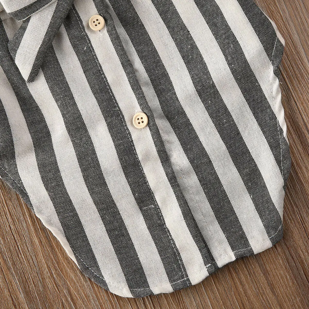 Детская Длинная блузка для маленьких девочек повседневные рубашки в полоску на