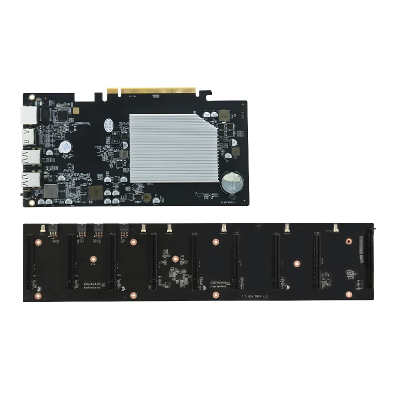 Набор материнской платы для майнинга ETH-HSW3 8 GPU (расстояние 67 мм) с 64 Гб MSATA SSD
