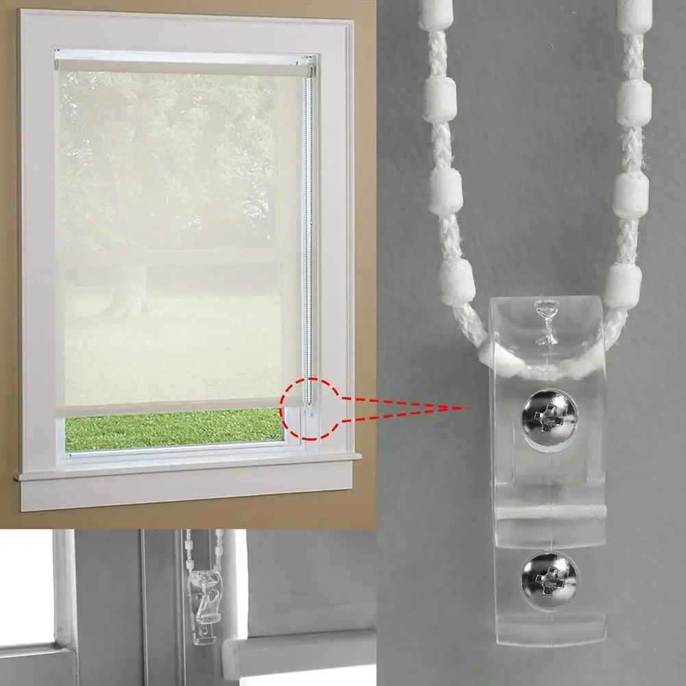 4 шт./компл. безопасно для детей роликовой шторы крюк Держатель фиксированного