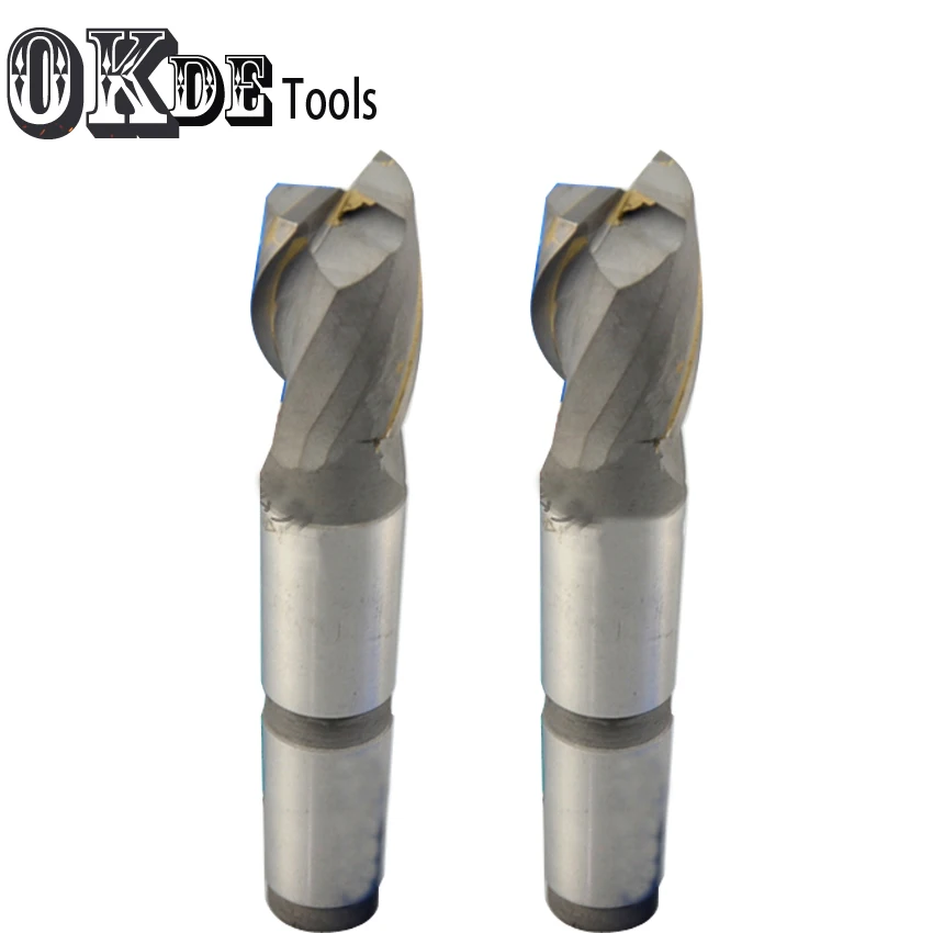 14 63 мм Morse taper MT2 MT3 хвостовик keyway Фрезерный резак из белой стали Двухкратный hss6542