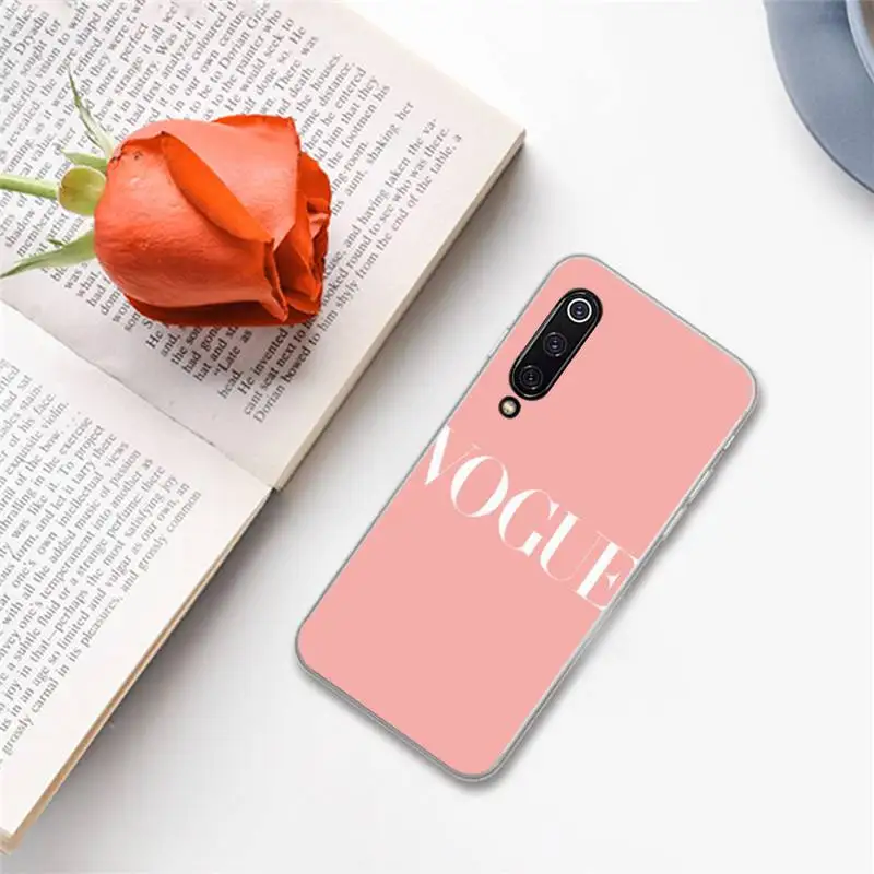 

VOGUE Princess Girl Female boss coffee Phone Case For xiaomi Redmi 5 5A plus 7A 8 note 2 3 4 5 5A 6 7 GO K20 A2