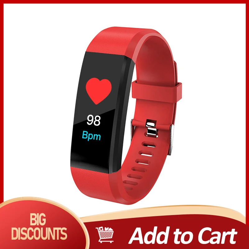 

Smart Watch Measurement Pedometer Heart Rate Blood Pressure Monitor For Android IOS Xiaomi Smart Watch Fitness Tracker Fitbit