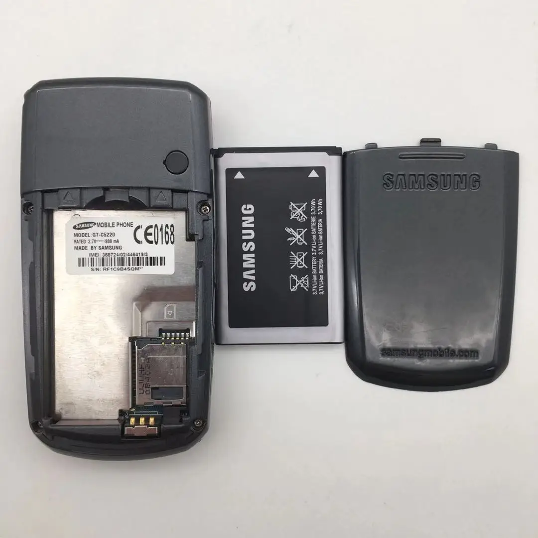 samsung c5220 refurbished original unlocked gsm 3g cellphone flip mobile phone black free global shipping
