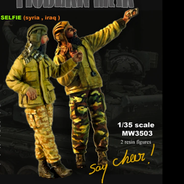 1/35 селфи (SAA) полимерная модель солдата GK военные темы разобранный и Неокрашенный