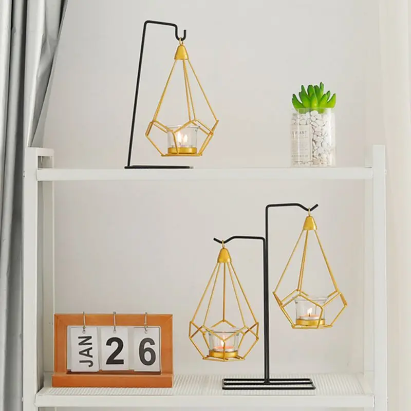 1 комплект подвесной декоративный подсвечник из кованого железа в скандинавском