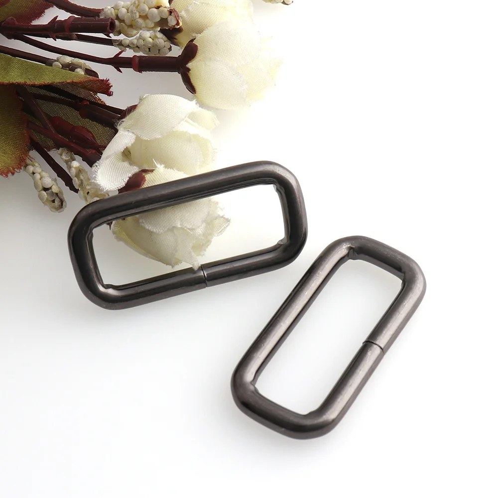 

Металлическая Регулируемая прямоугольная пряжка с D-образным кольцом, застежка 38 мм, темно-черного цвета для сумок, кожаных сумок, кошельков...