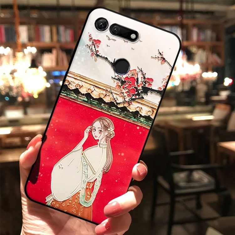 Рельефный чехол с защитой от царапин для Huawei Honor 20 Pro 20i View V20 9X 8X V9 V10 10 Lite Magic 2 3D