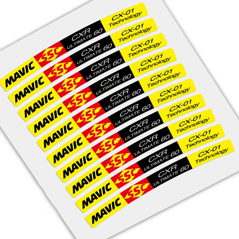 

700C 50/60/88mmRim Wheel Sticker Cycle Reflective Road Bike Wheels Decal for MAVICOSMIC CXR