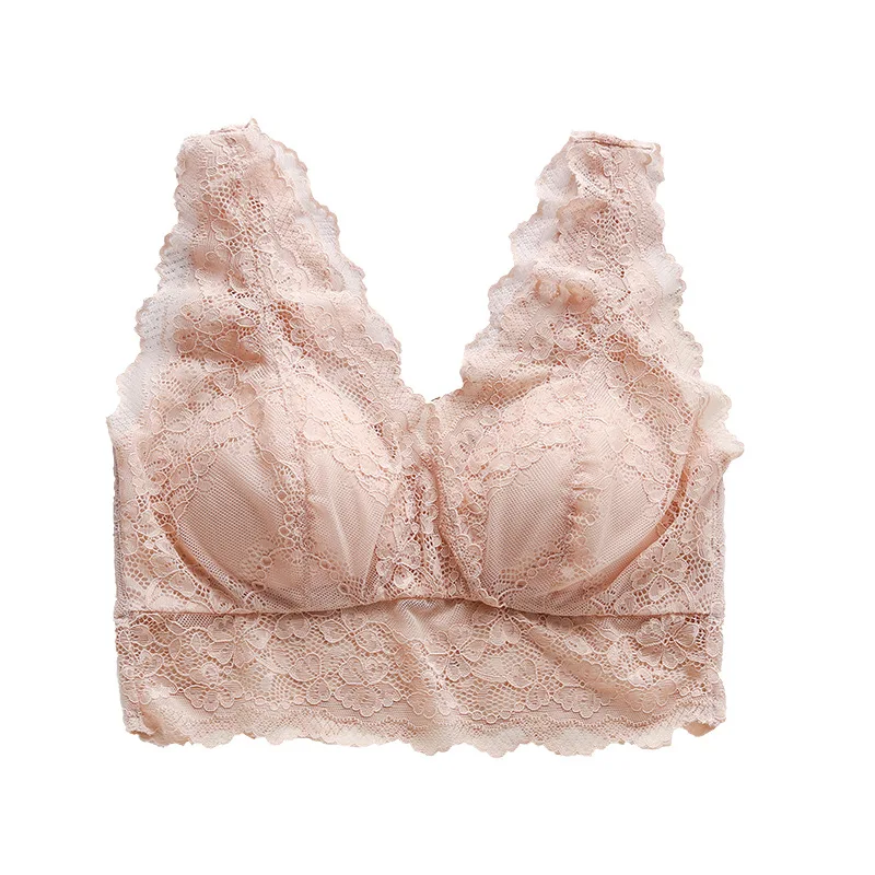 Flame of dream Silk Back Bra Lace Sexy  Underwear Silk Bra 21-951