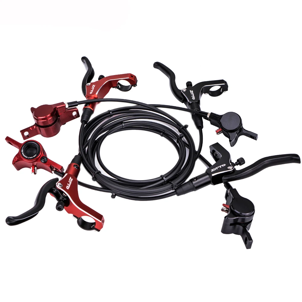 

ZTTO комплект гидравлического дискового тормоза для велосипеда, передний и задний тормоз, алюминиевый сплав, CNC суппорты с 160 мм роторами