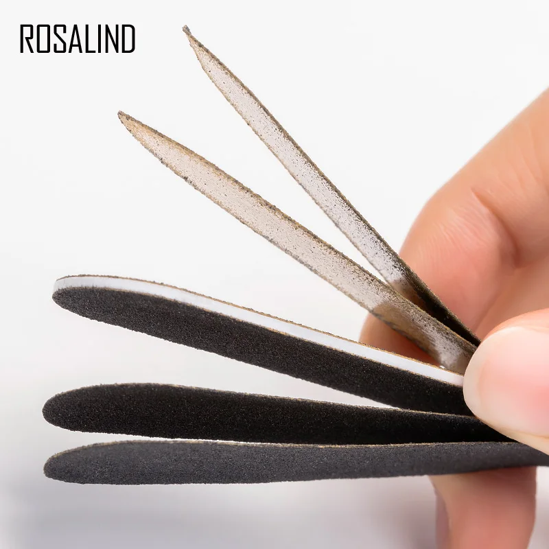 Пилки для ногтей ROSALIND пилки полировальные инструменты маникюра 4 полоски пилинг