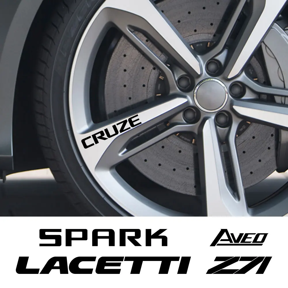 Наклейки на автомобильный обод 4 шт. для Chevrolet Lacetti Cruze Captiva Equinox Trax Impala Camaro Z71 Sonic Spark