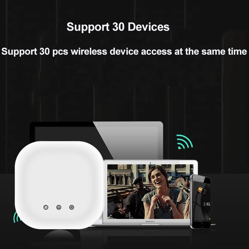 KuWFi 300 Мбит/с Крытый потолок Беспроводной Wi-Fi точка доступа AP ретранслятор