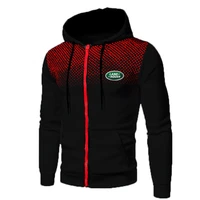 land rover 2021 new mens fashion zipper hoodie spring autumn high quality pure color long sleeve hooded pullover sweatshirt13