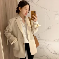 early autumn suit jacket for women spring and autumn new small white versatile fried street high grade suit top ladies tops