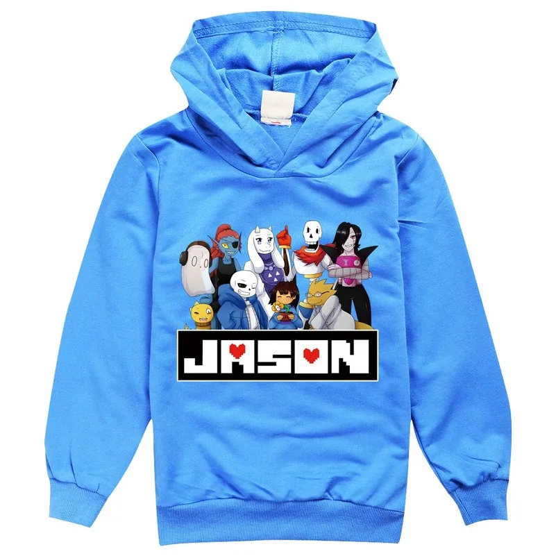 Толстовка JASON детская с капюшоном в стиле хип хоп Свитшот из хлопка принтом для