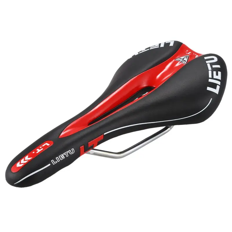 

Новое велосипедное седло LIETU MTB, велосипедное нескользящее сиденье, подушка, велосипедное седло, черный, красный цвет