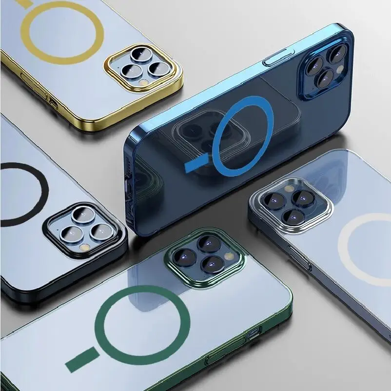

Магнитный защитный чехол 2021 магнитный для IPhone 12 Mini, Pro, Pro Max