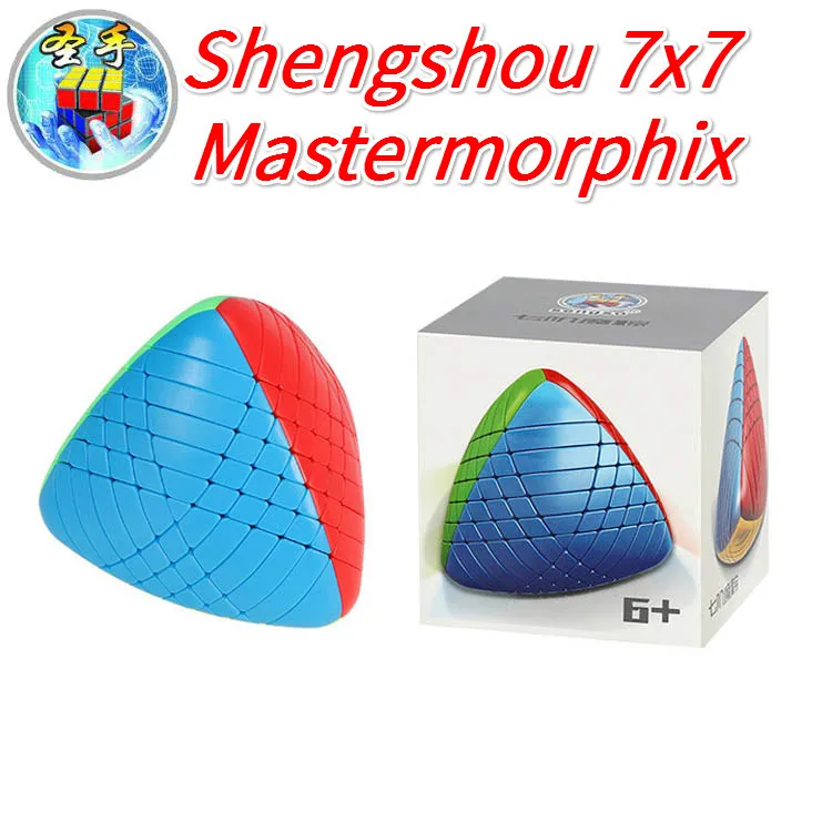 Shengshou 7x7 Mastermorphix Magic Cube 2x2 3x3 4x4 5x5 6x6 Megamorphix Rice Dumpling Stickerless Magic Cube Speed Cube Zongzi