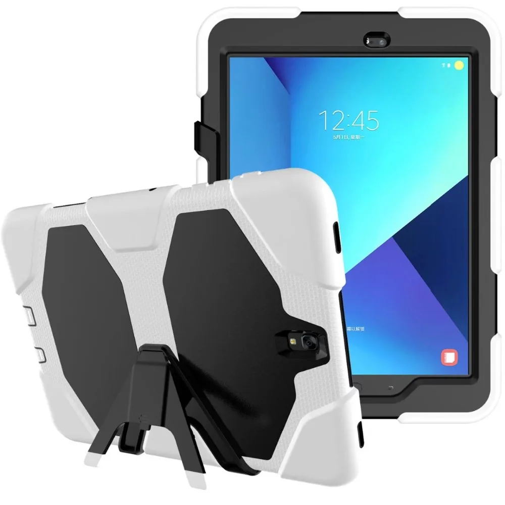 Модный силиконовый + поликарбонатный жесткий чехол накладка для Samsung Galaxy Tab S3 9 7 T820