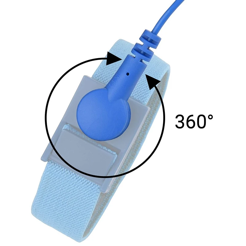 3 шт. полиуретановый Антистатический браслет проводной Синий на запястье