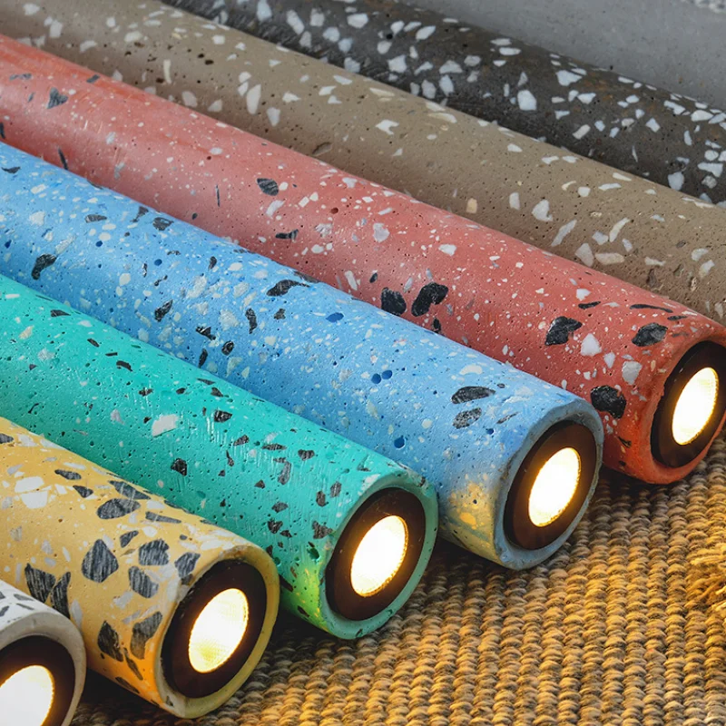 Современные светодиодсветодиодный цементные подвесные лампы скандинавский