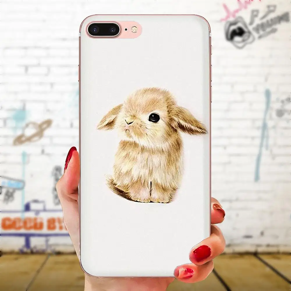 Прекрасный пластик для Xiaomi Redmi Mi 4 7A 9T K20 CC9 CC9e Note 7 9 Y3 SE Pro Prime Go Play милый кролик |