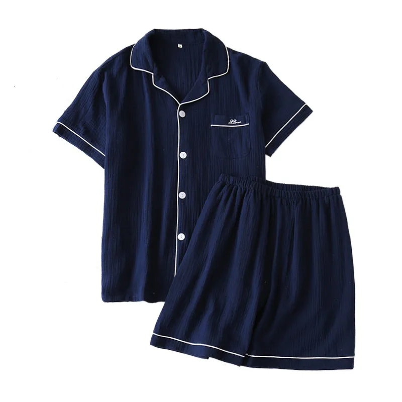 Пижама с коротким рукавом для пар комплект из 2 предметов хлопковая одежда мужчин