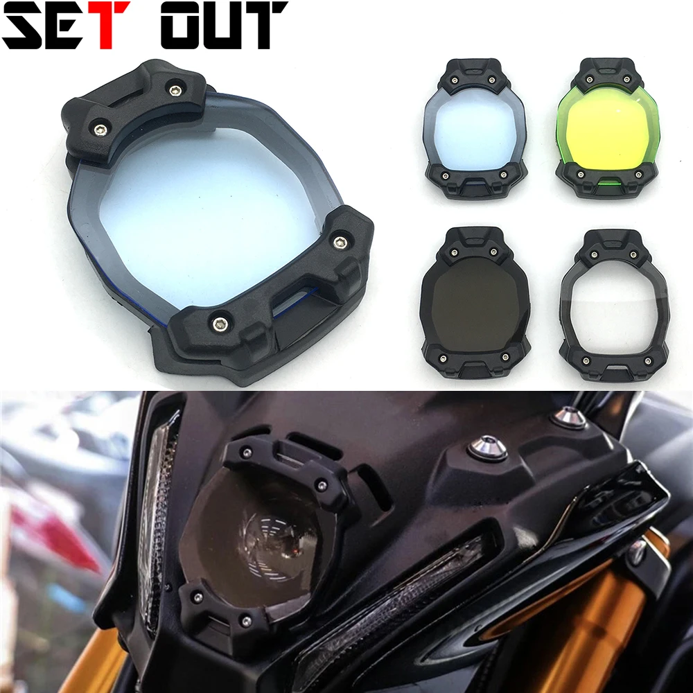 

For YAMAHA MT-09 2021 2022 FZ09 21-22 MT09 Motorcycle Headlight Protector Cover Protection Guard Front lamp cover Fits