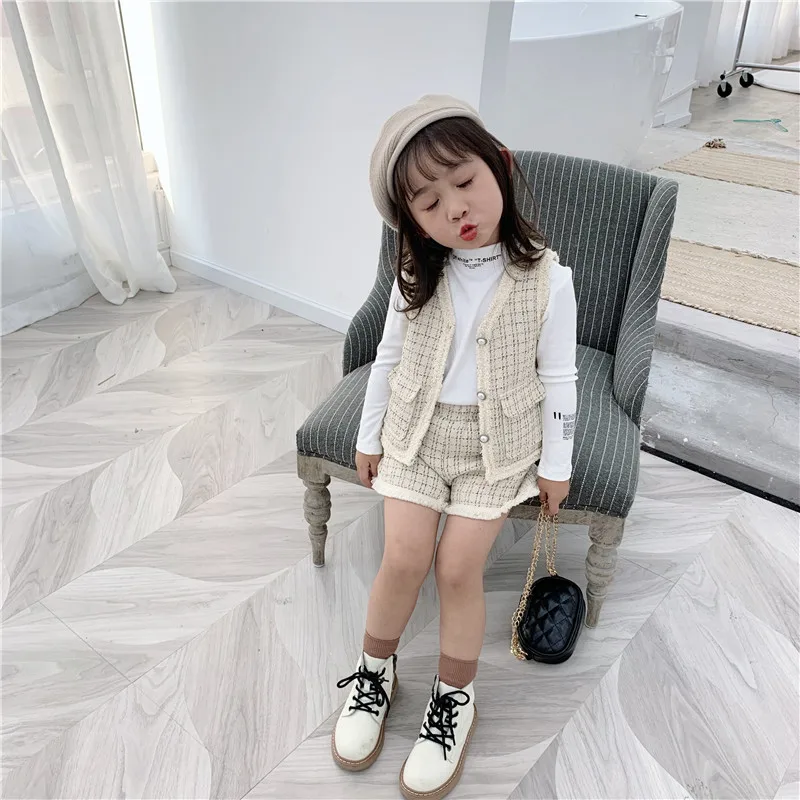 Детский жилет без рукавов с шортами Комплект для малышей комплект из двух