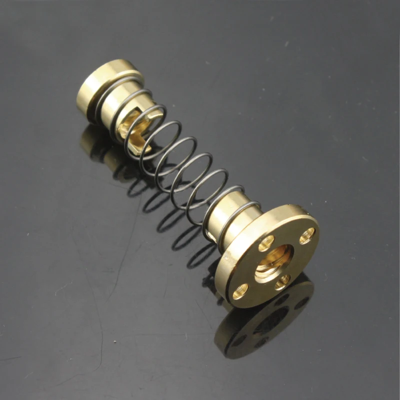 

New T8 Anti Backlash Spring Loaded M8 Nut Elimination Gap Nut For 8mm Acme Threaded Rod Lead M8 Screws Diy Cnc 3d Printer Parts