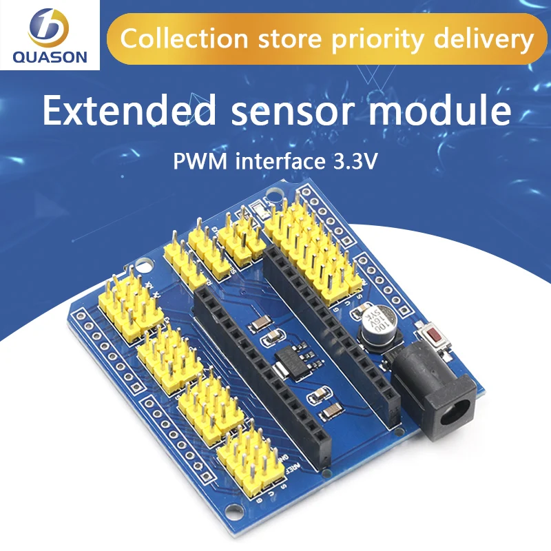 Плата совместимая с контроллером NANO I/O датчик расширения Shield Module для Arduino UNO R3 Nano
