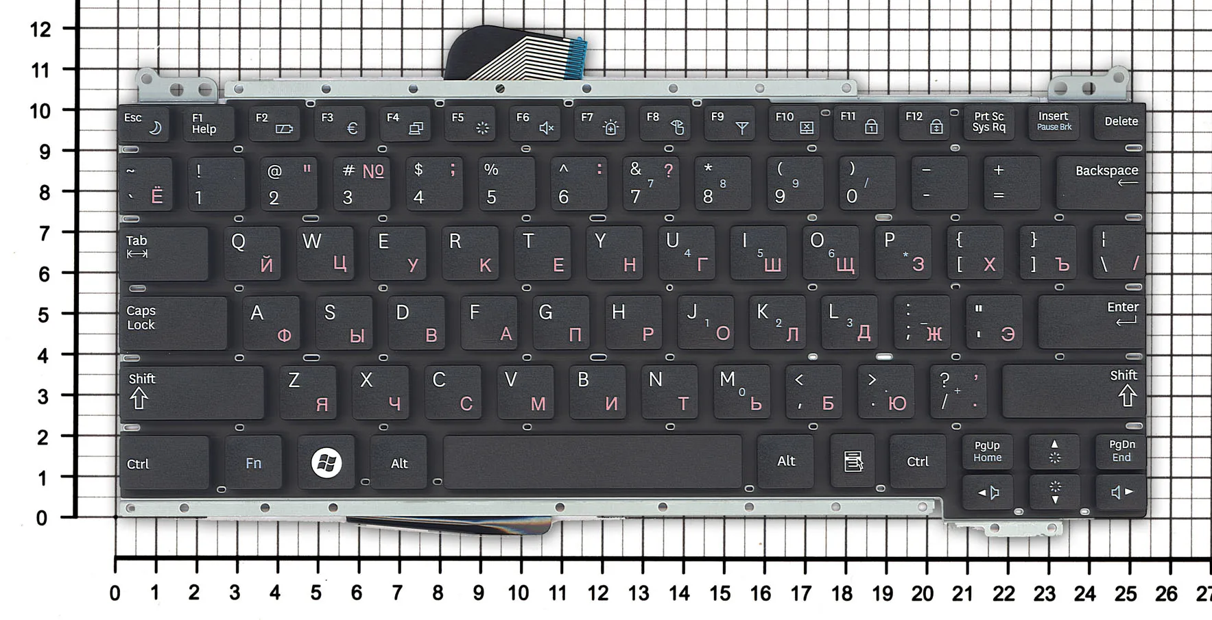 Клавиатура для SAMSUNG NC110 Series Русская Чёрная p/n: 9Z.N7CSN.00R BA59-02985C |