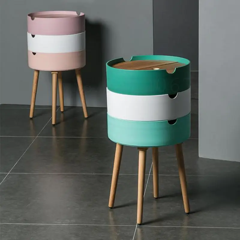 Ins скандинавский простой прикроватный шкаф маленькая прикроватная круглая полка