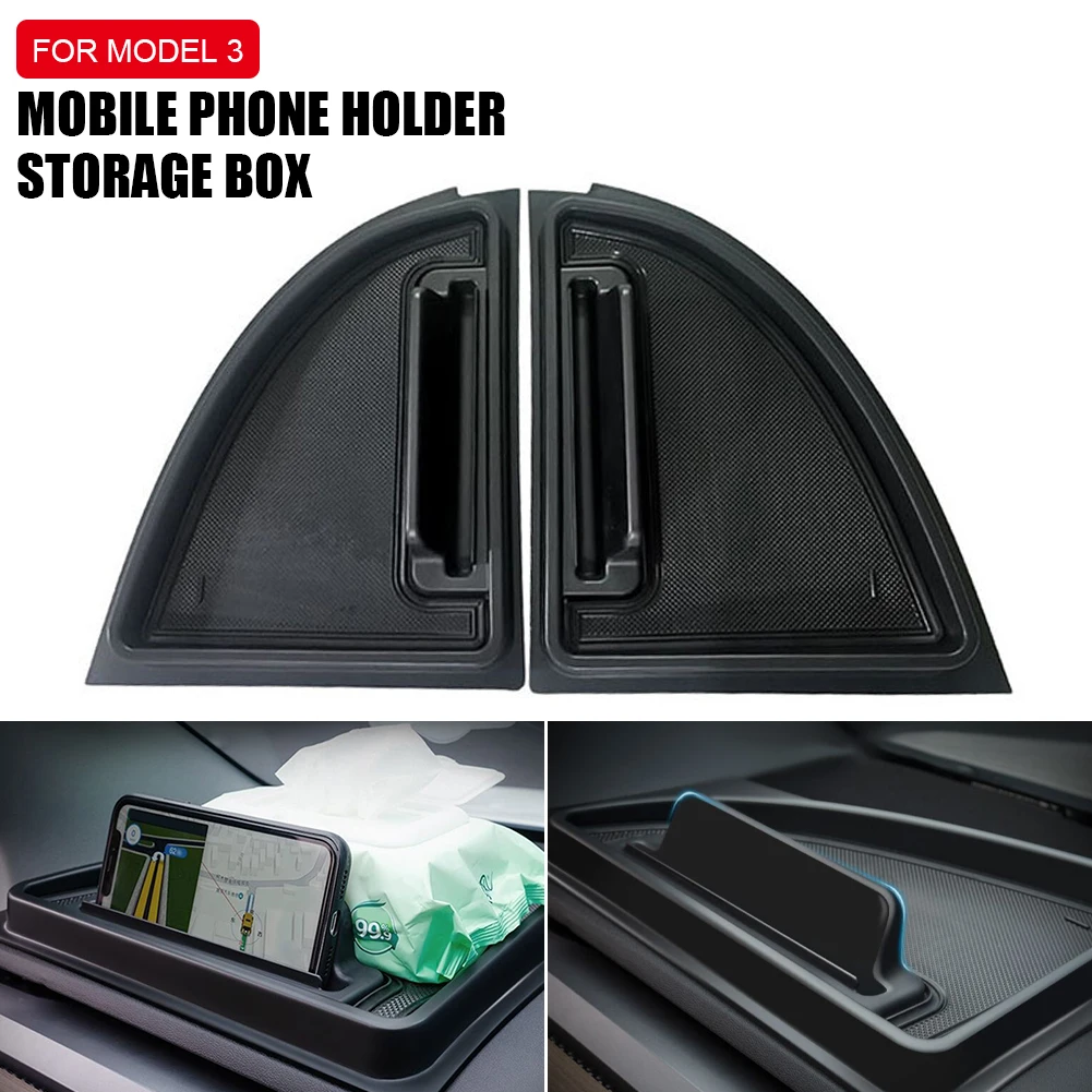 

Model3 Front Dashboard Storage Box For Tesla Model 3 2021 Accessories Center Console Storage Tray Model Three Model Y Model S X